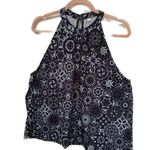 Made With Love Sleeveless Tunic Top Large Geometric Design NWT Festival Concert Photo 0