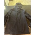 Wenven Woman's Black Coat‎ Jacket Parka Hood Military Style Sz Sm Pockets Patch Photo 10