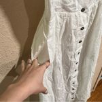 Modcloth Quite Clearly Charismatic white Swiss dot button front midi dress 12 Photo 5