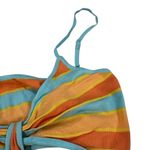 Princess Polly Alicia Mini dress Striped Orange and Blue Cutout Dress Photo 6