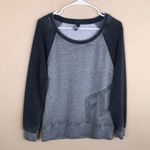 Fox Racing Women’s Gray Lime Green “FOX” Raglan Fleece Lined Sweatshirt Photo 0