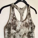 Lululemon  Tank Top Cool Racerback Short Tie Dye Diamond Dye Green Nulu Size 10 Photo 3