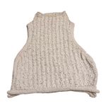 Anthropologie Moth Size L Ribbon Knit Sleeveless Sweater Tank White Coastal Size L Photo 2