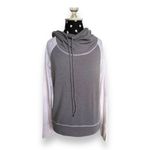 Athleta Womens Hoodie Size S Limitless Perforated Long Sleeve Gray White Photo 2