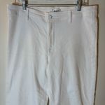 Paige Nellie Culotte Jeans Crisp White Wide Leg Crop Size 31 Photo 1