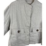 Chico's Chico’s Lightweight Button Down Neutral & Versatile Safari Jacket Size 8 Photo 4