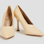 Sam Edelman SAM EDELMAN Hilton Ecru Leather Pumps Sz 9.5 Photo 0