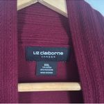 Liz Claiborne Cardigan Burgundy Size XXL Photo 4