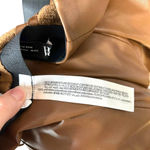 ZARA High Waist Faux Leather Leggings Brown Size Medium Photo 8