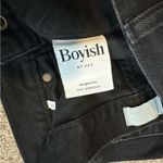 Boyish Jeans The Tommy Straight Leg Sz 25 Black Stone Wash Button Fly Crop Photo 15
