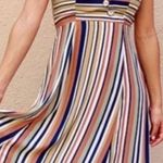 Eva Rose NWT  Womens Size XS Elise Multi-Stripe Halter Strap Dress with pockets Photo 0