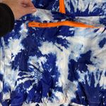 New Look Sport Women's Blue and White Tie-Dye Windbreaker, Size Large Photo 2