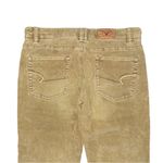 American Eagle  VTG Y2K Ultra Low Rise Corduroy Bootcut Pants Tan Sz 4 (30x29.5) Photo 3