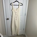 ZARA  white belted jumpsuit size‎ medium minimalist vacation summer Photo 2