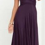 Lulus  Bridesmaid Purple Maxi Dress Size Large Photo 0