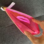 Nordstrom Clear Neon Lips Mini Clutch, Wristlet, Pink, White Photo 2