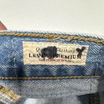 Levi's  Premium 501 Straight Leg Jeans Womens 28 Button Fly Distress Light Blue Photo 4