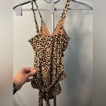 Aerie  Leopard Full Coverage One‎ Piece Swimsuit | XS LONG Photo 6