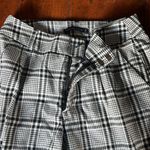 Abercrombie & Fitch NWT Abercrombie Plaid Pants in Black and White Photo 3