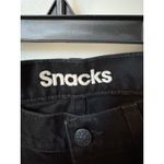 MOTHER SNACKS High Waisted Twizzy Skimp In Smacking Good Sz 23 Black Straight Photo 6