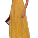 See By Chloe  Mustard Yellow Sleeveless Eyelet Midi Dress 38‎ Photo 0