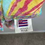 Jams World  Haci Hacienda V Neck Mini Dress Size Medium Leaf Print Beach Tropical Photo 4