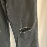 Ymi Black Denim Jeans Junior Size 9 High Rise Wide Leg Hipster Punk Edgy Grunge Photo 2