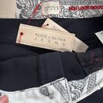Alice + Olivia  Black Denim Good Bandana Paisley Patchwork  Mini Skirt Photo 6