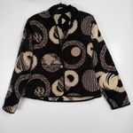 Handmade Vintage Womens Abstract Mixed Media Fine European Reversible Tapestry Jacket Med Photo 7