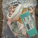 Shore‎ Bahamas pink paradise print bikini set large top medium bottoms NWT White Photo 3