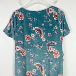 Pinkblush NWT Floral Velvet Short Sleeve Maternity Dress Turquoise Size XL NEW D Photo 8