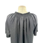 Current Air  Los Angeles‎ Black Ruffle Short Sleeve Blouse Size Small Photo 7