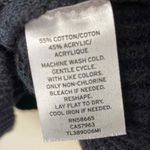 Leith Keith Black Ribbed‎ Knit Turtleneck Cropped Long Sleeve Sweater Photo 3