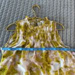 Joie NWT  Summer Porcelain Print Sleeveless Smocked Neck Satin Fern Top.‎ Small Photo 5