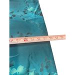 Norton Mcnaughton VTG Blue Floral Sleeveless Maxi Slit Tie Back Slip Dress M NWT Photo 9