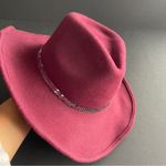 Scala  | Burgundy Wool Wire Brim Fedora Hat Photo 3