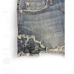 joe's jeans Blue Frayed Denim Shorts with Lace Details Size 30 Photo 4
