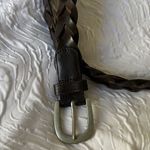 Banana Republic  Dark Brown Braided Leather Belt Photo 1