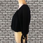 Ambiance brand semi sheer elastic cropped Black Photo 3