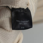 Jenni Kayne  Cashmere Silk Blend Lightweight Cream Ivory Cardigan Sweater Top XS Photo 9