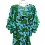 CAbi  Derby Wrap Dress with Slip Dress Womens Size Small Style 5815 Tidal Floral Photo 4