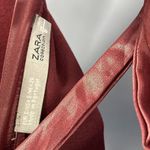 ZARA W/B Collection Ruffle Long Sleeve Tie Back Boxy Fit Blouse Photo 10