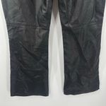 Free People  Faux Leather Pants Size 10 Sasha Cropped Crop Black Vegan Flare NWT Photo 9