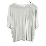 H&M Anna Glover +  White Short Sleeve Floral Applique Loose Fit T Shirt Womens XL Photo 2