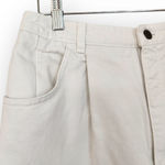 American Vintage Vintage Talbots White High Rise Pleated Taper Leg Jeans 28 Photo 1