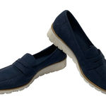 st. john's bay Barrow Bright Navy Wedge Penny Loafer Slip On Shoes Sz 9 Photo 0