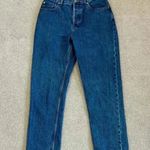 Everlane The 90s Cheeky Jeans Organic Cotton Ankle Crop Dark Wash Blue Size 26 Photo 1