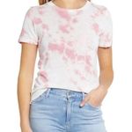 Faherty  Didion organic hemp/cotton pink and white tie dye size small Photo 0