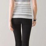 White House | Black Market  Flutter Sleeve Pointelle Stripe Top (626) Photo 5