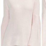Vince Camuto New All Over Rib Bell Sleeve Womens Sweater Size S Pink Blush Photo 0